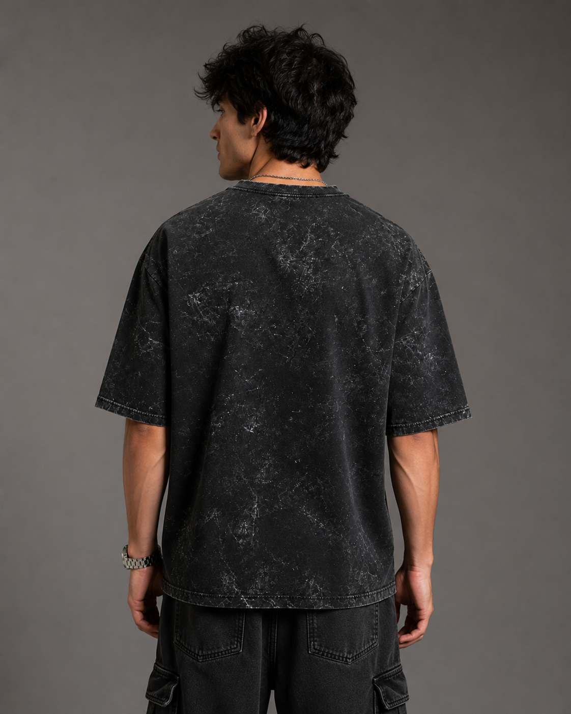 Unisex Acid Washed Oversized Tee