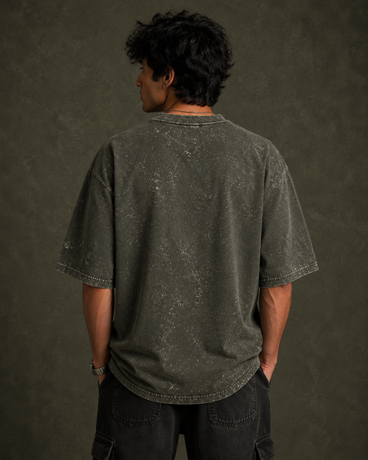 Unisex Acid Washed Oversized Tee