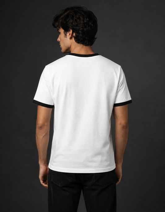 Black White Unisex Ringer T-Shirt (Copy)