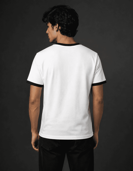 Black White Unisex Ringer T-Shirt