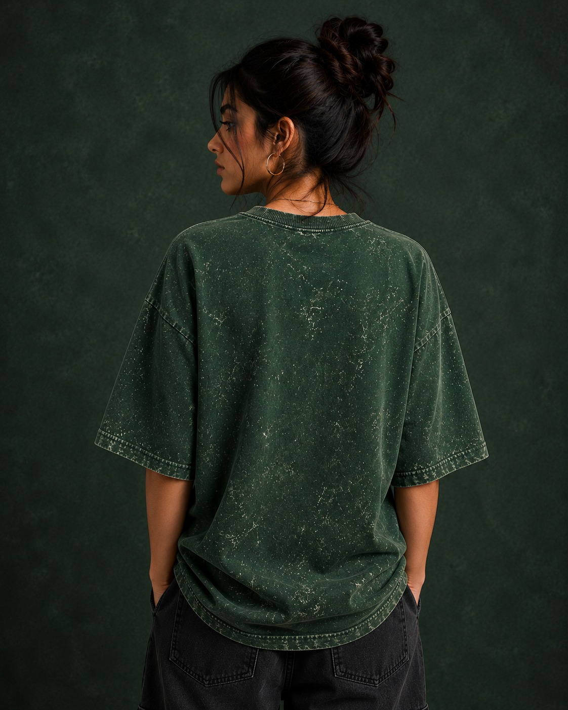 Unisex Acid Washed Oversized Tee