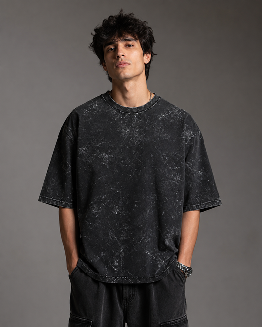 Unisex Acid Washed Oversized Tee
