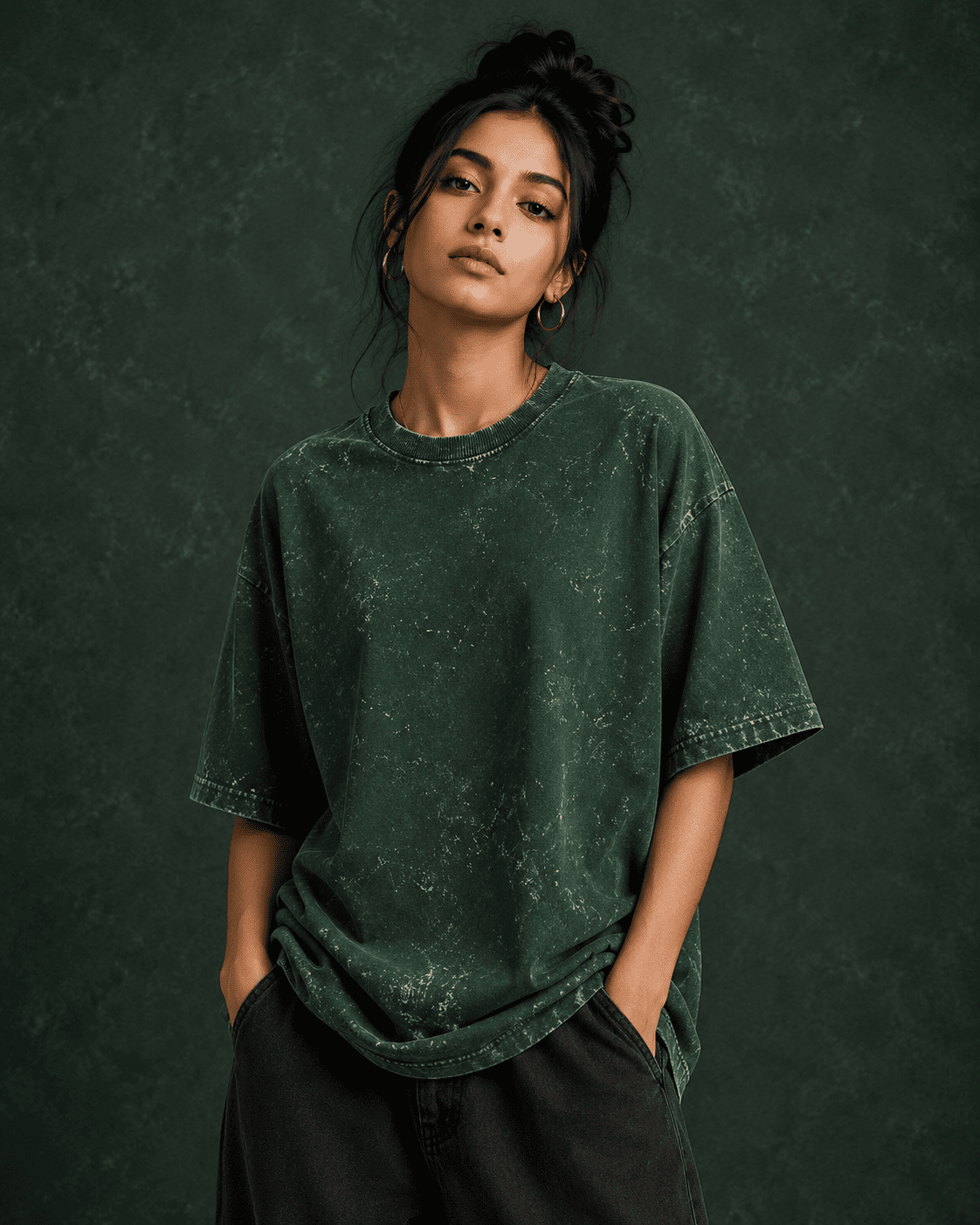 Unisex Acid Washed Oversized Tee