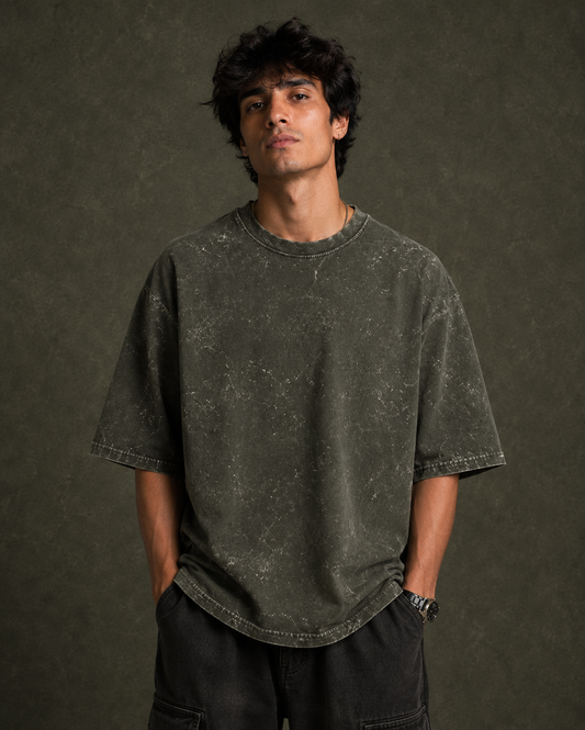 Unisex Acid Washed Oversized Tee
