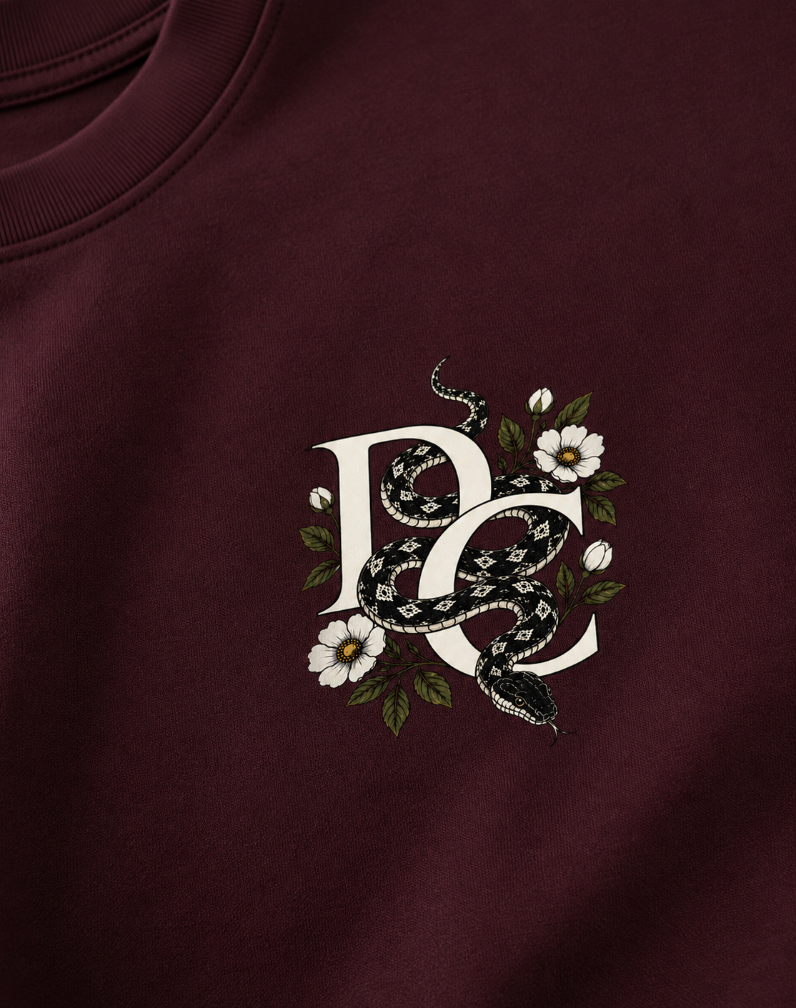 Serpent Bloom Oversized T-Shirt