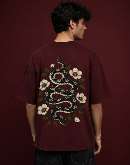 Serpent Bloom Oversized T-Shirt