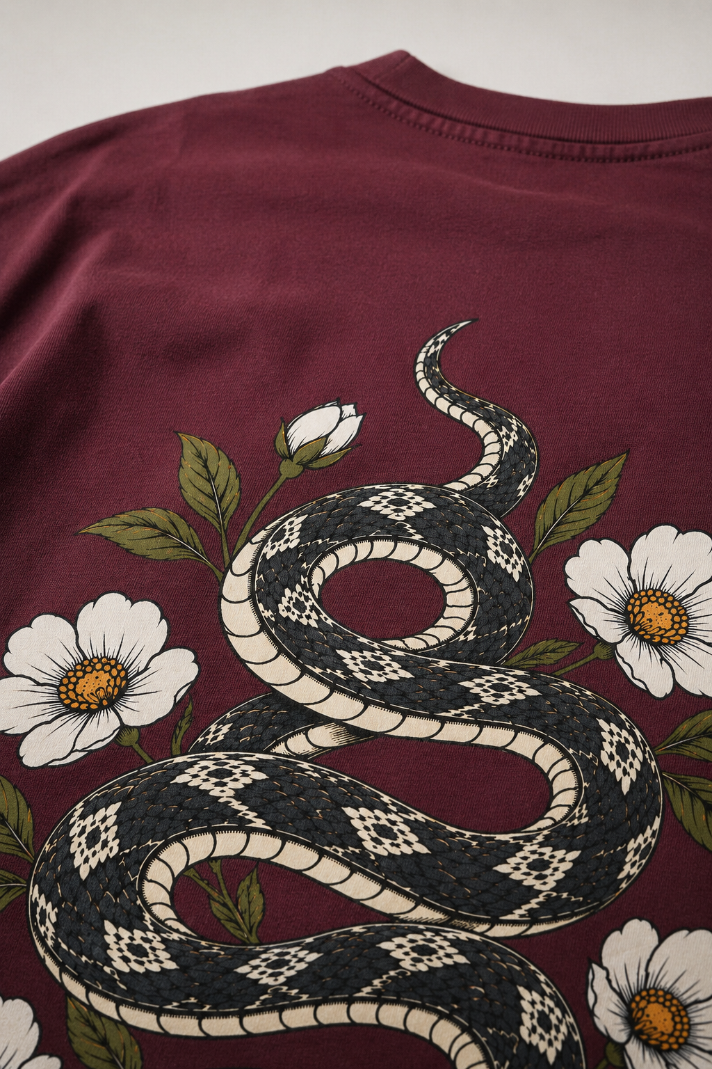 Serpent Bloom Oversized T-Shirt